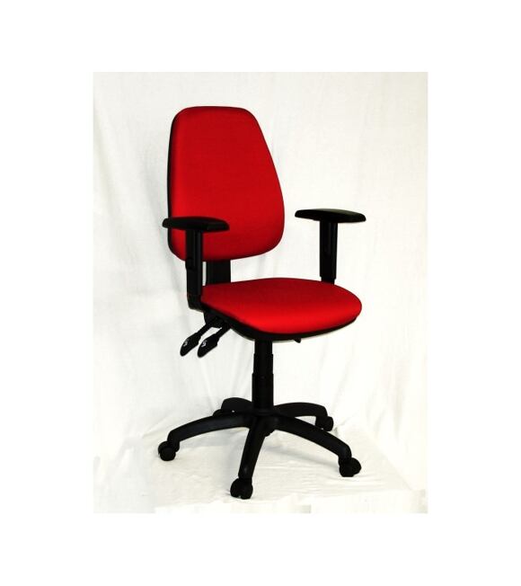 Kancelárska stolička 1140 ASYN s podrúčkami - červená