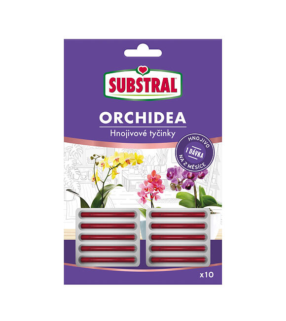 Hnojivé tyčinky pre orchideje 10 ks SUBSTRAL 1716102