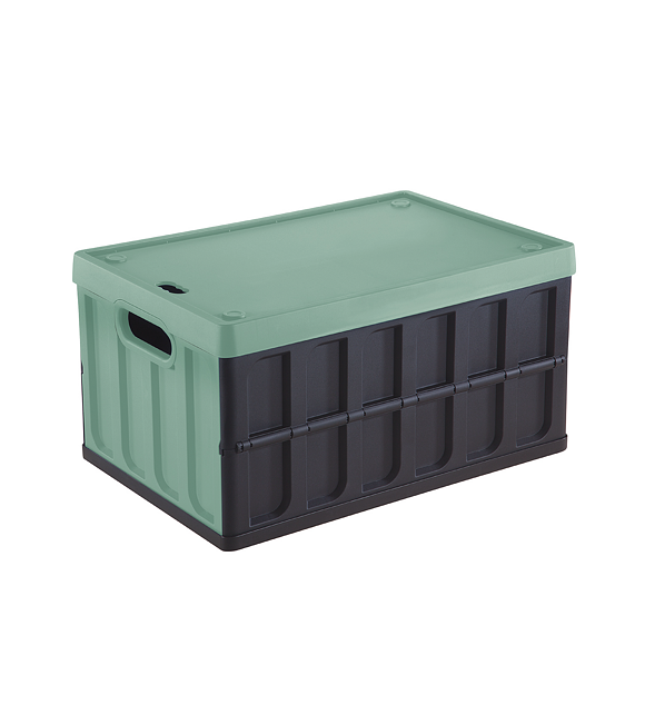 Skladací box 46 l s vekom čierno-zelený TONTARELLI 8034118814