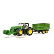 Farmár - Traktor John Deere s čelným nakladačom a sklápacím prívesom 1072BRUD03155